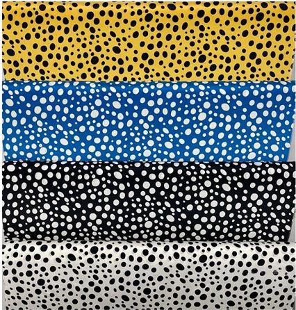 Dot Silk Satin Strech Fabric